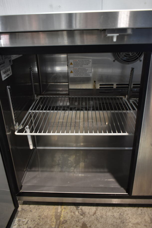Turbo Air MUR-48-N Stainless Steel Commercial 2 Door Undercounter Cooler. 115 Volts, 1 Phase. Tested and Working! - Image 4 of 5