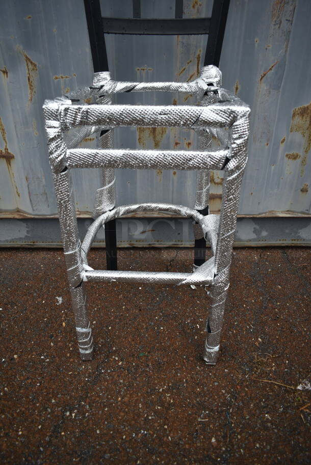 15 BRAND NEW! BFM Seating Black Finish Metal Bar Height Chair Frames w/ Window Back. 15 Times Your Bid! - Image 5 of 6