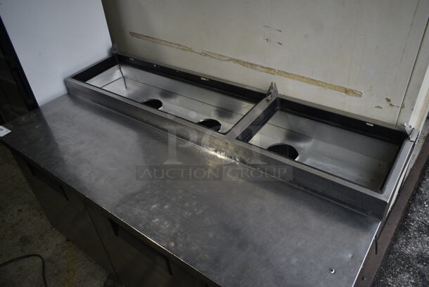 2017 True TPP-67 Stainless Steel Commercial Pizza Prep Table on Commercial Casters. No Lids. 115 Volts, 1 Phase. 115 Volts, 1 Phase. Tested and Does Not Power On - Image 10 of 12