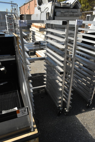 Metal Commercial Pan Transport Rack on Commercial Casters