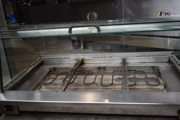 Eurogrill CW-3 Stainless Steel Commercial Countertop Heated Display Case Merchandiser. 208 Volts, 1 Phase.  - Image 7 of 8