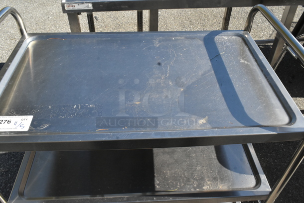 Stainless Steel 3 Tier Cart on Commercial Casters.  - Image 2 of 5