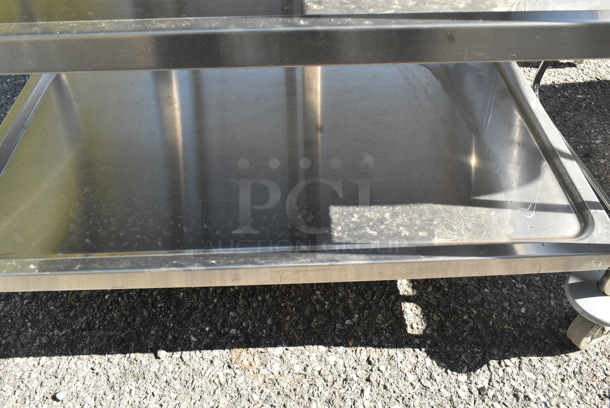 Stainless Steel 3 Tier Cart on Commercial Casters.  - Image 4 of 5