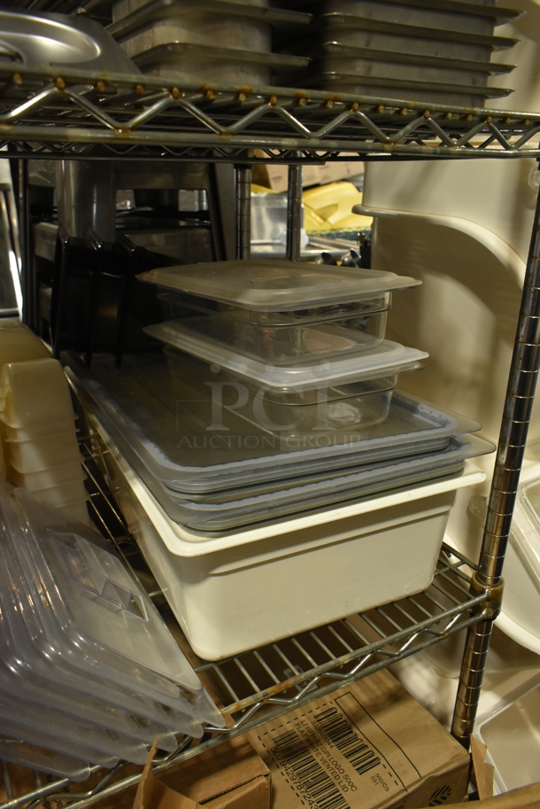 ALL ONE MONEY! Tier Lot of Various Items Including Bar Mats, Poly Drop In Bins, Lids and 24 Well Baking Forms.  - Image 7 of 8