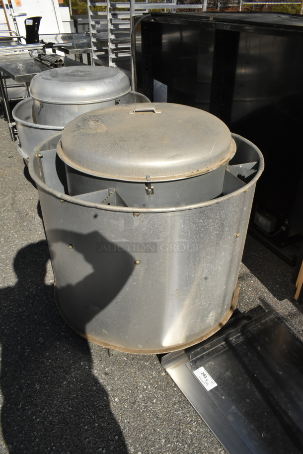 Centri Master PNU185RG Metal Commercial Rooftop Mushroom Exhaust Fan. 115/208/203 Volts, 1 Phase.  - Image 3 of 6