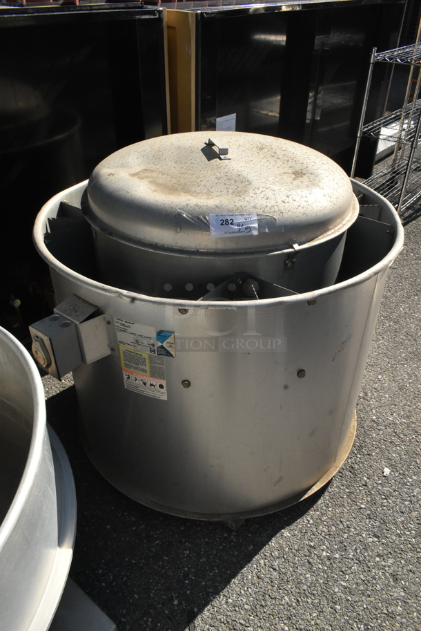 Centri Master PNU185RG Metal Commercial Rooftop Mushroom Exhaust Fan. 115/208/203 Volts, 1 Phase.  - Image 4 of 6
