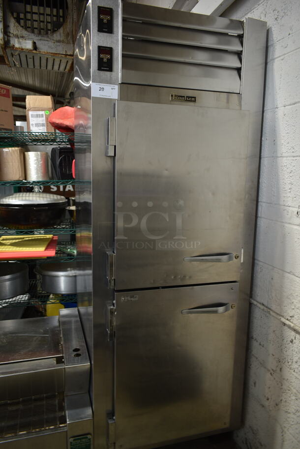 2017 Traulsen ADT132WUT-HHS Stainless Steel Commercial 2 Half Size Door Reach In Dual Temp Cooler Freezer. 115 Volts, 1 Phase. Tested and Working! - Image 1 of 7