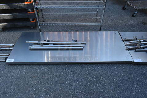 Stainless Steel Tabletop w/ Legs.