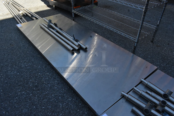 Stainless Steel Tabletop w/ Legs. - Image 2 of 3