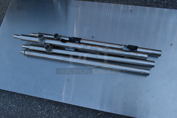 Stainless Steel Tabletop w/ Legs. - Image 3 of 3
