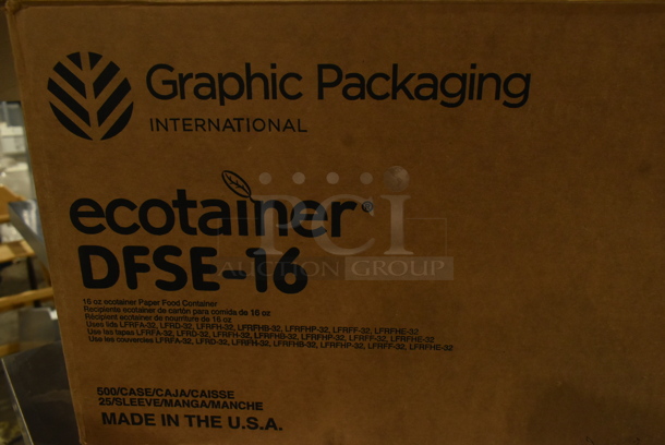 ALL ONE MONEY! Lot of 7 Boxes of Various Paper Products Including Clear Lids, Dome Lids, Clear Poly Beverage Tumblers and Brown Paper Bags. - Image 12 of 12