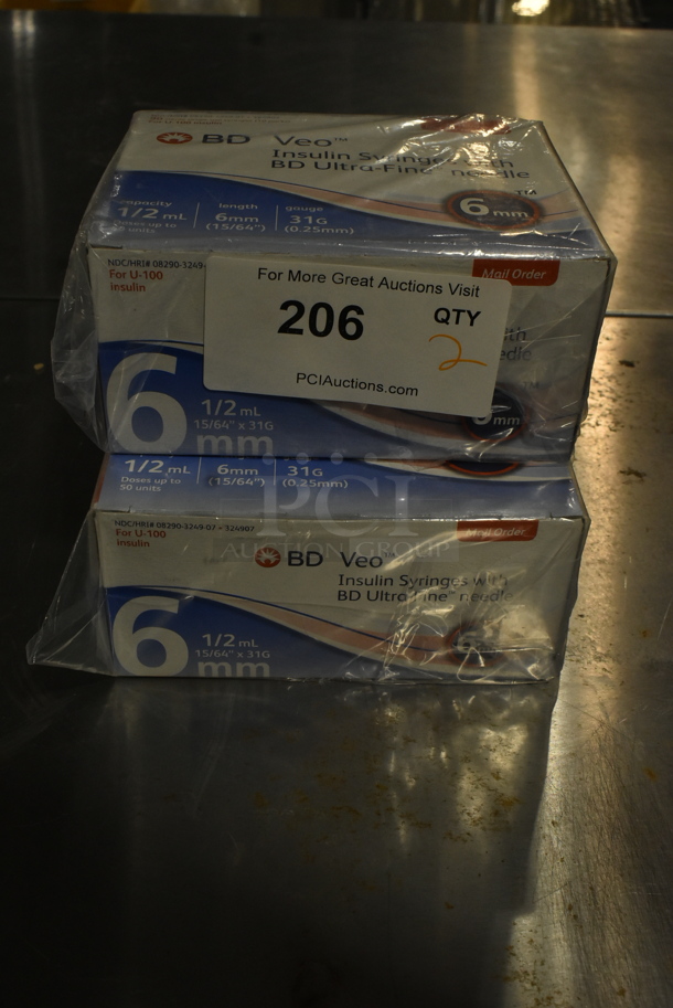 2 Boxes of BRAND NEW! BD Veo Insulin Syringes. 2 Times Your Bid! - Image 1 of 3