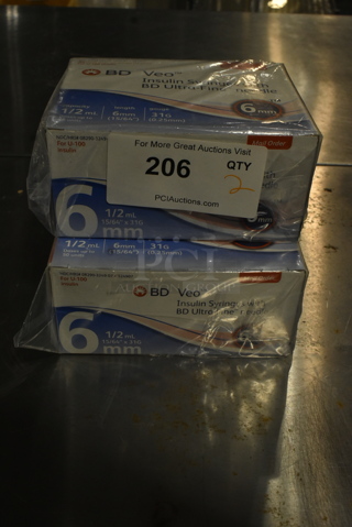 2 Boxes of BRAND NEW! BD Veo Insulin Syringes. 2 Times Your Bid!