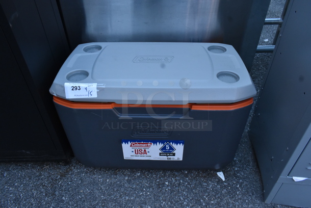 Coleman Gray Poly Portable Cooler.  - Image 1 of 4