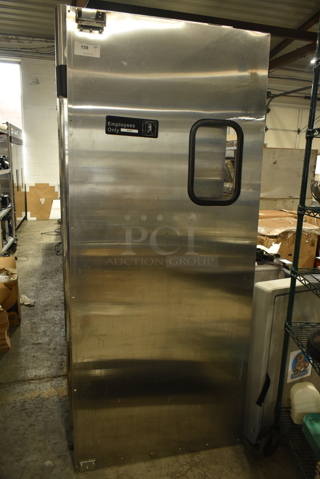 Stainless Steel Swinging Kitchen Door.