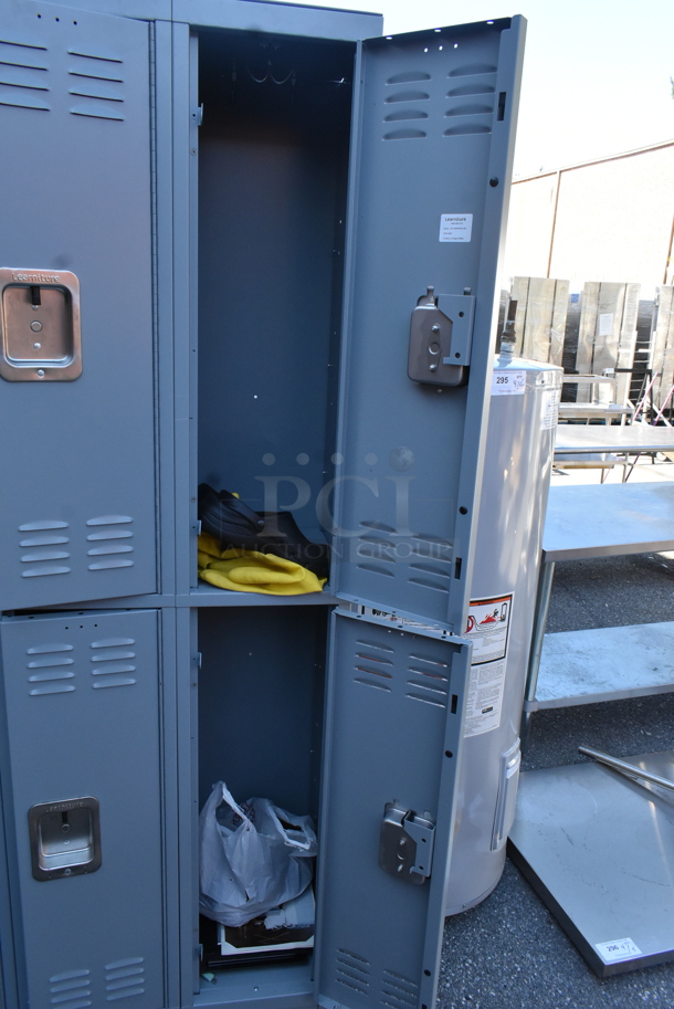 Gray Metal 6 Cubby Locker.  - Image 6 of 6