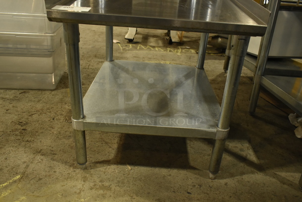 John Boos Stainless Steel Commercial Equipment Stand w/ Metal Under Shelf. - Image 2 of 4