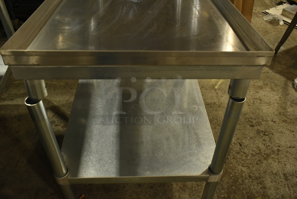 John Boos Stainless Steel Commercial Equipment Stand w/ Metal Under Shelf. - Image 3 of 4