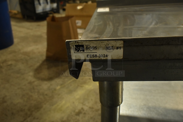 John Boos Stainless Steel Commercial Equipment Stand w/ Metal Under Shelf. - Image 4 of 4