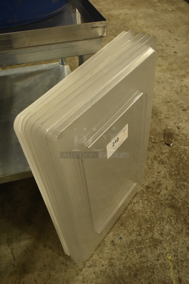 ALL ONE MONEY! Lot of 3 Clear Poly Bins and 5 Lids - Image 4 of 6