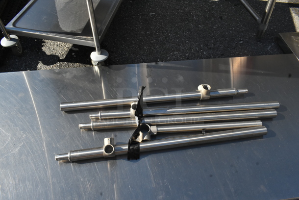 Stainless Steel Tabletop w/ Metal Legs. - Image 2 of 3