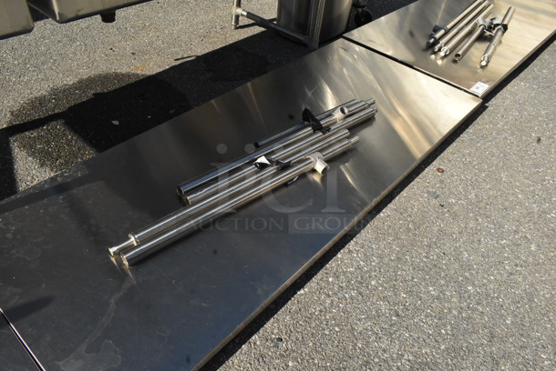 Stainless Steel Tabletop w/ Metal Legs. - Image 3 of 3