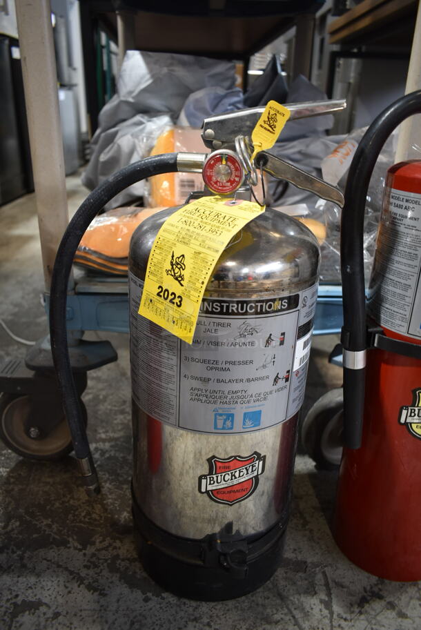3 Various Buckeye Fire Extinguishers; 2 Dry and 1 Wet. 3 Times Your Bid! Buyer Must Pick Up - We Will Not Ship This Item. - Image 4 of 7