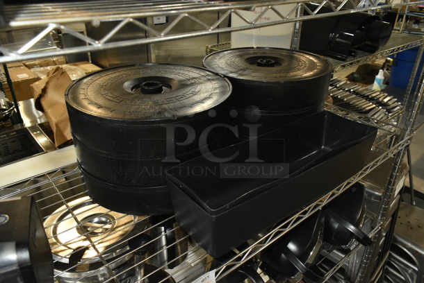 ALL ONE MONEY! Two Tier Lot of Various Items Including Tortilla Holders, Dust Pans, Stainless Steel Coffee Urns. - Image 4 of 7