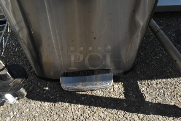Stainless Steel Trash Can w/ Foot Pedal.  - Image 3 of 3