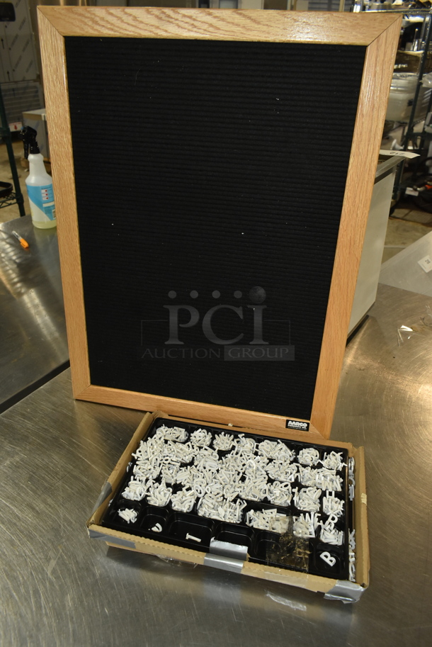 ALL ONE MONEY! Two Tier Lot of Various Items Including Blue Poly Ice Bin, Knives, Framed Blackboards. - Image 9 of 9