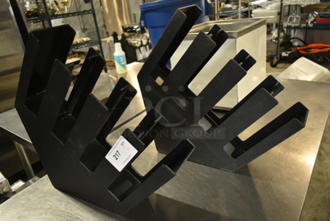 ALL ONE MONEY! Lot of 2 Black Poly Lid Bins.