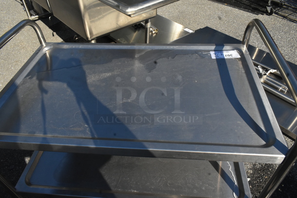 Stainless Steel 3 Tier Cart on Commercial Casters.  - Image 2 of 5