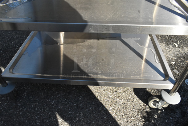 Stainless Steel 3 Tier Cart on Commercial Casters.  - Image 4 of 5
