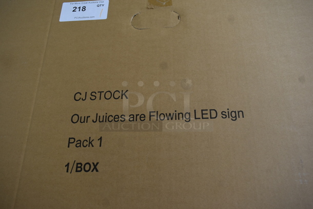 Our Juices are Flowing Neon Light Up Sign. Does Not Come w/ Power Cord. Tested and Working! Buyer Must Pick Up - We Will Not Ship This Item. - Image 3 of 3