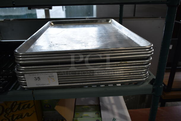 13 Metal Full Size Baking Pans. 13 Times Your Bid! - Image 1 of 2