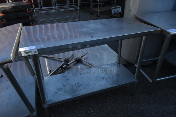 Regency 600T2448G Stainless Steel Table w/ Metal Under Shelf. - Image 1 of 4