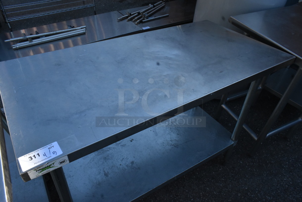 Regency 600T2448G Stainless Steel Table w/ Metal Under Shelf. - Image 2 of 4