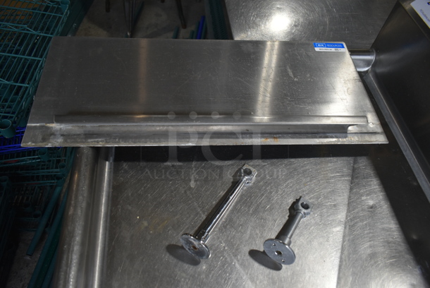 John Boos Stainless Steel Commercial 3 Bay Sink w/ Dual Drain Boards, Faucet, Handles and Spray Nozzle Attachment. Bays 18x24. Drain Boards 22x26 - Image 7 of 11