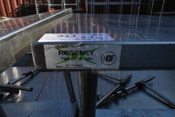 Regency 600T2448G Stainless Steel Table w/ Metal Under Shelf. - Image 3 of 4