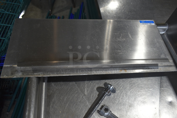 John Boos Stainless Steel Commercial 3 Bay Sink w/ Dual Drain Boards, Faucet, Handles and Spray Nozzle Attachment. Bays 18x24. Drain Boards 22x26 - Image 9 of 11