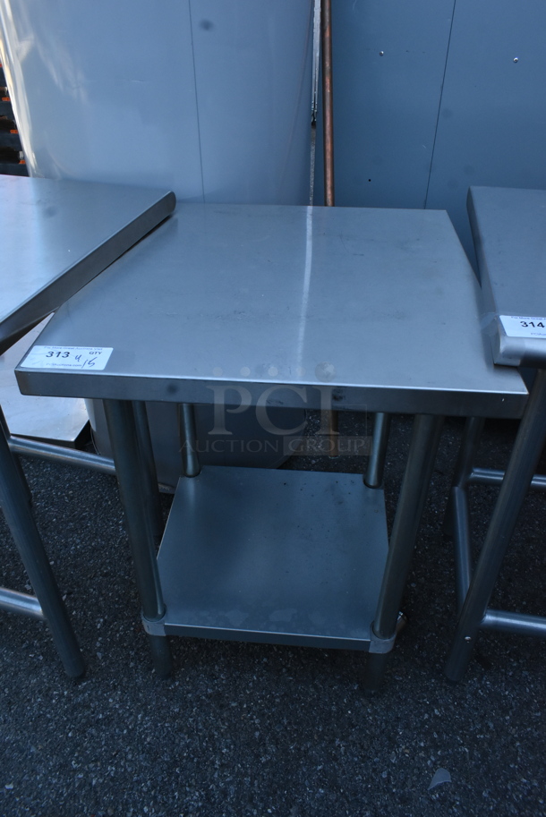 Stainless Steel Table w/ Metal Under Shelf.  - Image 1 of 3