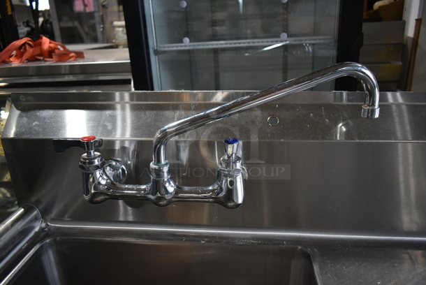 John Boos E1S8-1824-14R24 Stainless Steel Commercial Single Bay Sink w/ Right Side Drain Board, Faucet and Handles. Bay 18x24. Drain Board 22x26 - Image 3 of 5