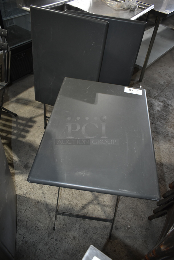 3 Metal Folding Tables. 3 Times Your Bid! - Image 1 of 3