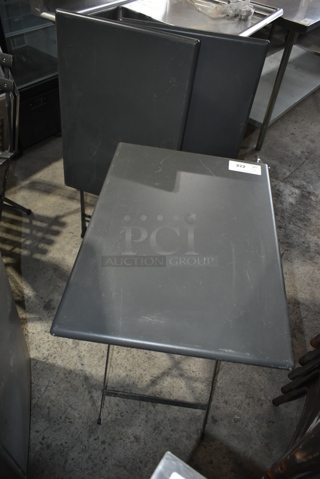 3 Metal Folding Tables. 3 Times Your Bid!