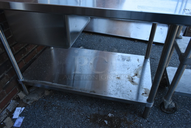 Stainless Steel Table w/ Single Sink Bay, Faucet, Back Splash and Under Shelf. Bay 16x20x12 - Image 5 of 5