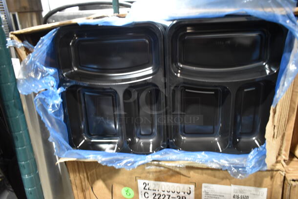 4 Boxes of BRAND NEW CPET Black Container Bases. 4 Times Your Bid! - Image 2 of 3