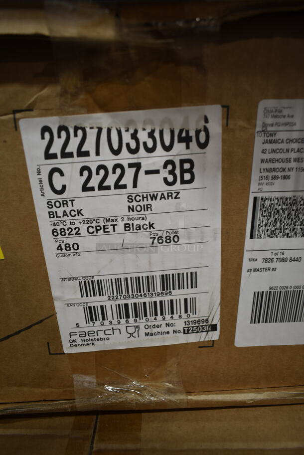 4 Boxes of BRAND NEW CPET Black Container Bases. 4 Times Your Bid! - Image 3 of 3