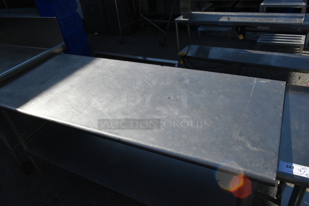 Stainless Steel Table w/ Metal Under Shelf. - Image 2 of 3