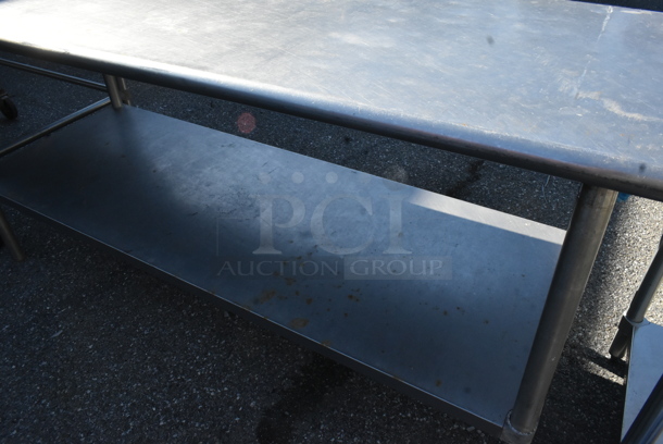 Stainless Steel Table w/ Metal Under Shelf. - Image 3 of 3
