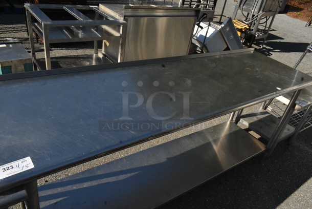 Stainless Steel Table w/ Metal Under Shelf. - Image 2 of 3